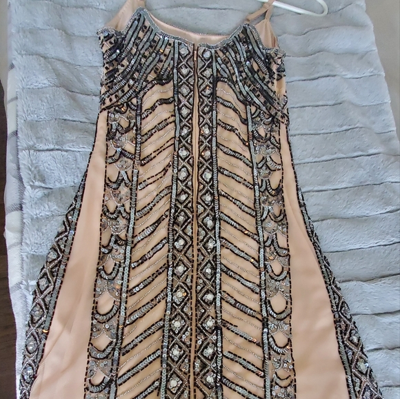 Beaded Nude Dress - Picture 10 of 12